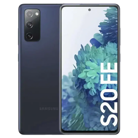 Samsung Galaxy S20 FE 5G for sale showcasing sleek design and vibrant display with dual camera setup