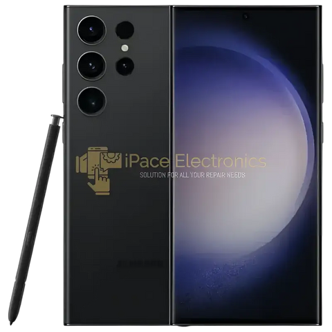 Samsung Galaxy S23 Ultra unlocked smartphone in black with S Pen for enhanced productivity