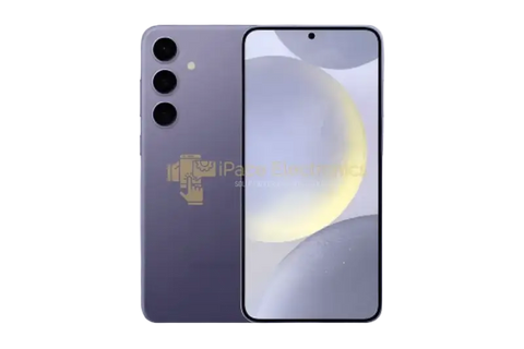 Samsung Galaxy S24 128GB unlocked smartphone in sleek purple design featuring a vibrant display