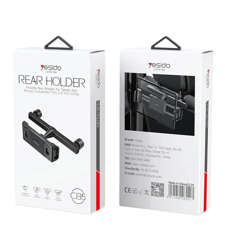 Yesido C29 Rear Seat Car Holder & For 4-10 inch phone and Tablets - Accessories