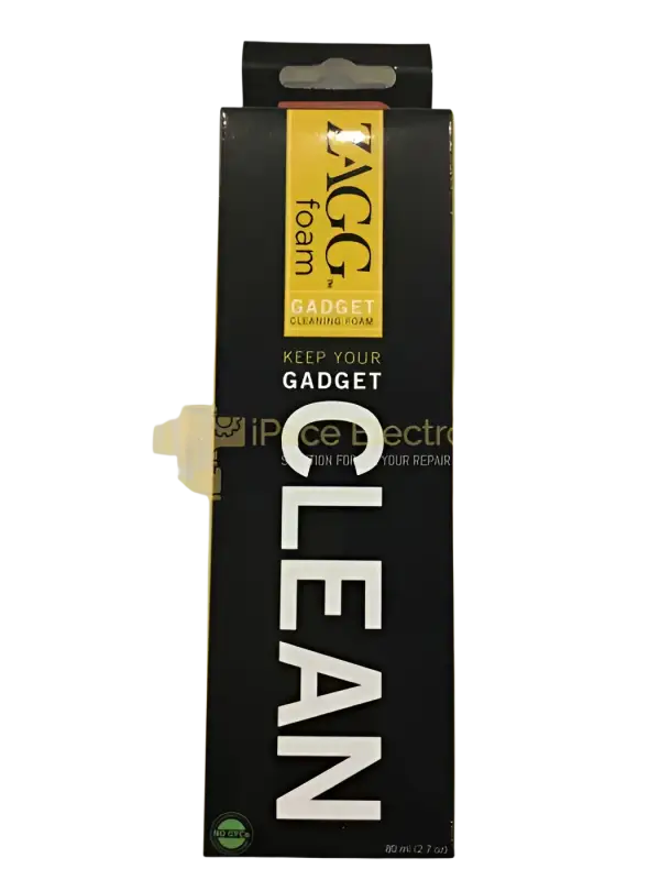 Zagg cleaning foam for electronics in a sleek black packaging for effective gadget care