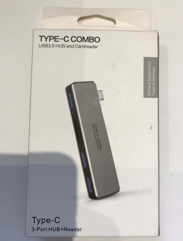 Type C To TF Slot Card Reader + USB 3.0 Hub